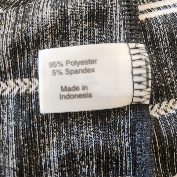 Lane Bryant Black and White Stripe Textured Long Sleeve Top 26/28 NWT (3604) - Picture 6 of 7